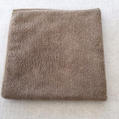 MICROFIBER TOWES LEATHER&VINYL BROWN<br>マイクロファイバータオル　レザー&ビニール　ブラウン